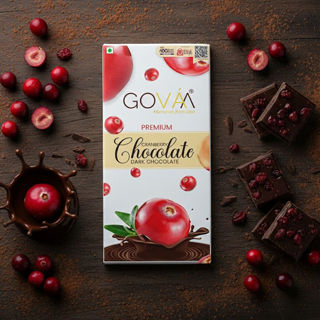 Premium Cranberry Dark Chocolate (80g Pack)