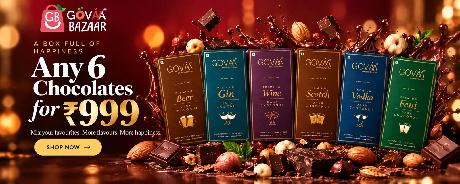 Any 6 GOVAA chocolates for 999
