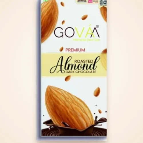 Premium Roasted Almond Dark Chocolate (80g Pack)