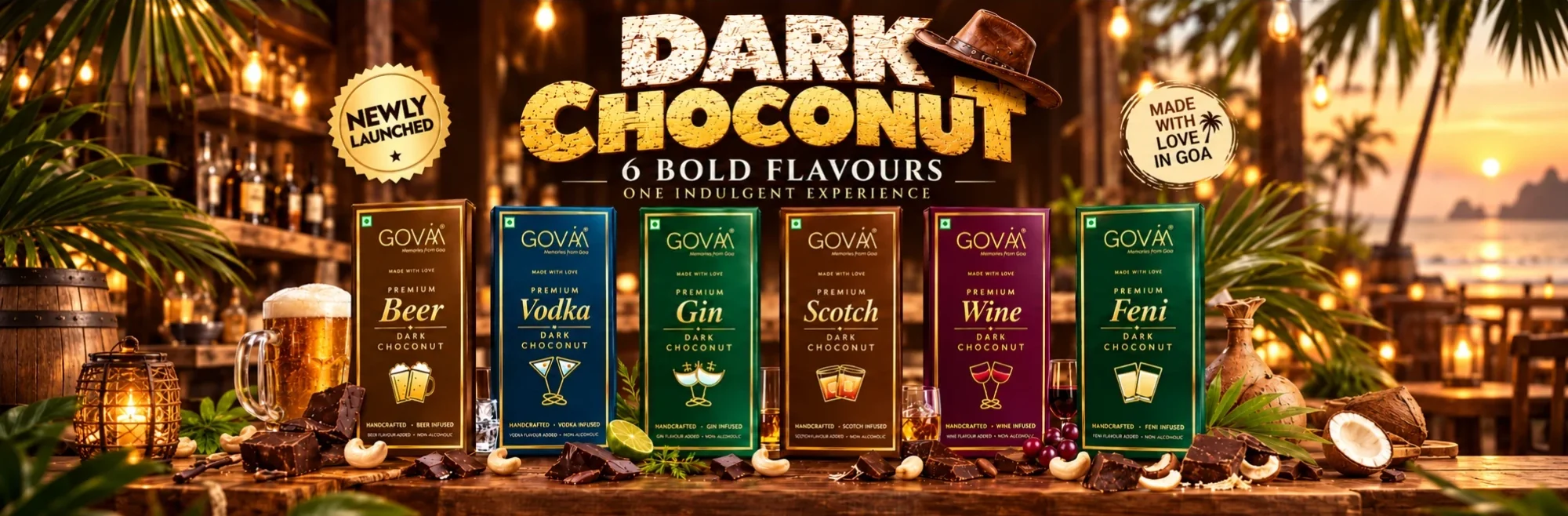 GOVAA Dark Choconut - 6 bold liquor flavours
